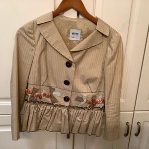 Moschino Pinstripe Dress Jacket